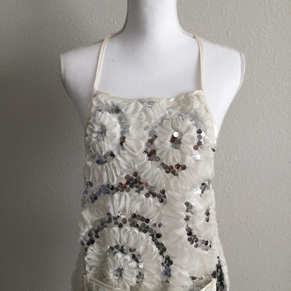 Unique Sequin Apron with Pocket